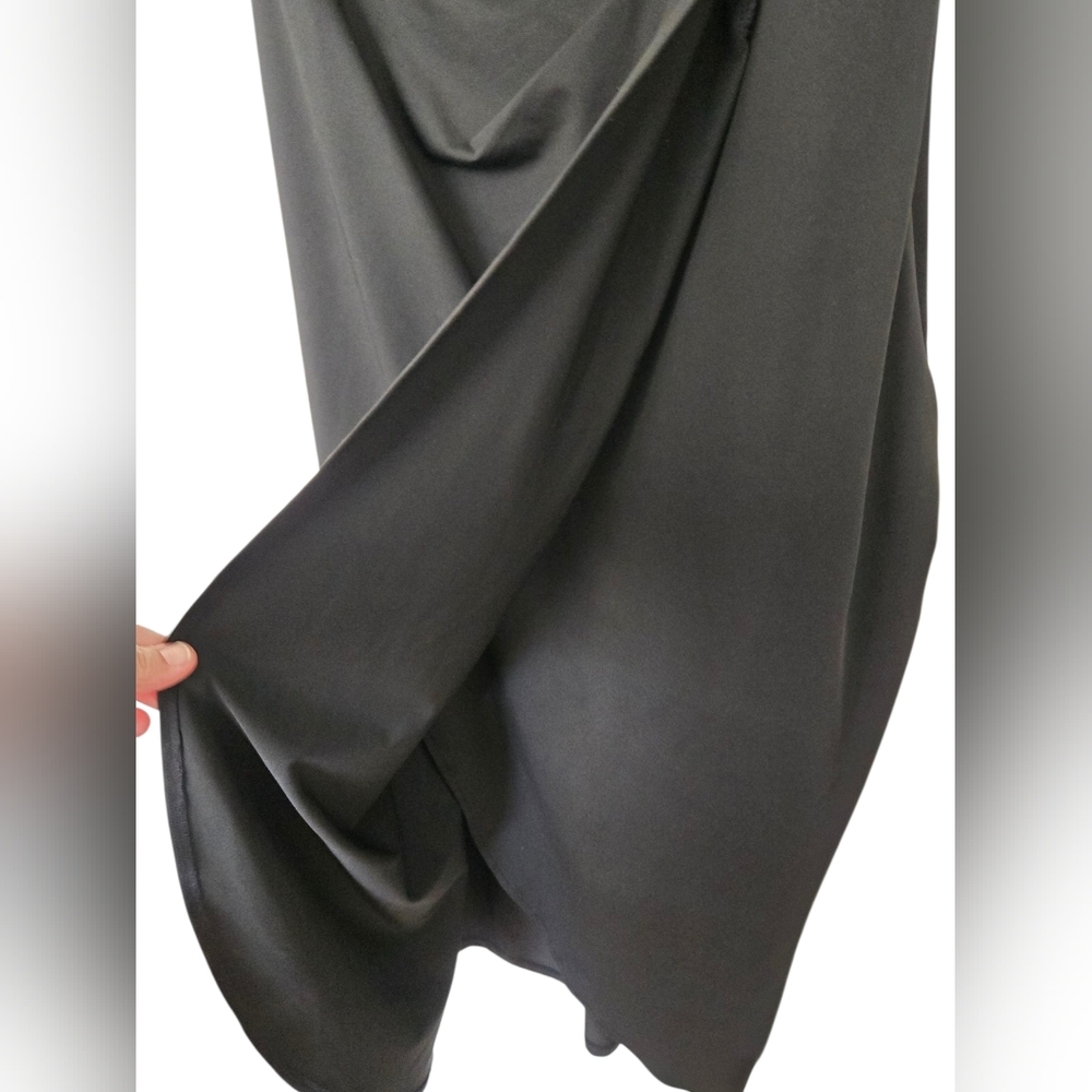 Zalalus Black Asymmetrical One-Shoulder Cocktail Dress Size Large - Picture 4 of 10